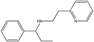 (1-phenylpropyl)[2-(pyridin-2-yl)ethyl]amine Struktur