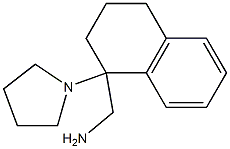 (1-pyrrolidin-1-yl-1,2,3,4-tetrahydronaphthalen-1-yl)methylamine Struktur