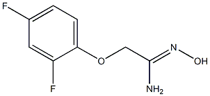 (1Z)-2-(2,4-difluorophenoxy)-N'-hydroxyethanimidamide Struktur