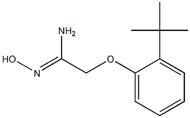 (1Z)-2-(2-tert-butylphenoxy)-N'-hydroxyethanimidamide Struktur