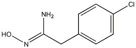 (1Z)-2-(4-chlorophenyl)-N'-hydroxyethanimidamide Struktur