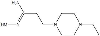 (1Z)-3-(4-ethylpiperazin-1-yl)-N'-hydroxypropanimidamide Struktur