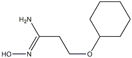 (1Z)-3-(cyclohexyloxy)-N'-hydroxypropanimidamide Struktur