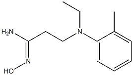 (1Z)-3-[ethyl(2-methylphenyl)amino]-N'-hydroxypropanimidamide Struktur