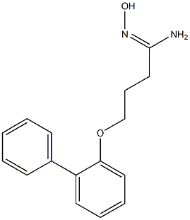 (1Z)-4-(1,1'-biphenyl-2-yloxy)-N'-hydroxybutanimidamide Struktur