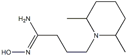 (1Z)-4-(2,6-dimethylpiperidin-1-yl)-N'-hydroxybutanimidamide Struktur