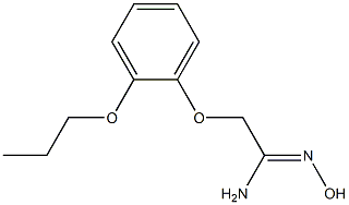 (1Z)-N'-hydroxy-2-(2-propoxyphenoxy)ethanimidamide Struktur