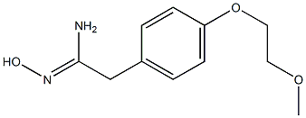 (1Z)-N'-hydroxy-2-[4-(2-methoxyethoxy)phenyl]ethanimidamide Struktur