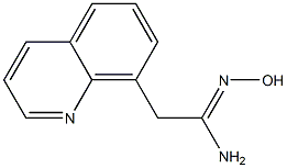 (1Z)-N'-hydroxy-2-quinolin-8-ylethanimidamide Struktur