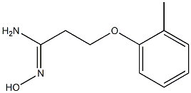 (1Z)-N'-hydroxy-3-(2-methylphenoxy)propanimidamide Struktur