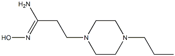 (1Z)-N'-hydroxy-3-(4-propylpiperazin-1-yl)propanimidamide Struktur