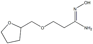 (1Z)-N'-hydroxy-3-(tetrahydrofuran-2-ylmethoxy)propanimidamide Struktur