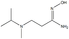 (1Z)-N'-hydroxy-3-[isopropyl(methyl)amino]propanimidamide Struktur