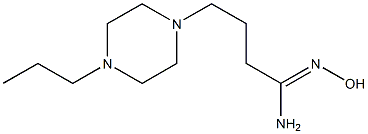 (1Z)-N'-hydroxy-4-(4-propylpiperazin-1-yl)butanimidamide Struktur