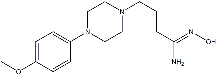 (1Z)-N'-hydroxy-4-[4-(4-methoxyphenyl)piperazin-1-yl]butanimidamide Struktur