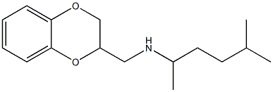 (2,3-dihydro-1,4-benzodioxin-2-ylmethyl)(5-methylhexan-2-yl)amine Struktur