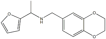 (2,3-dihydro-1,4-benzodioxin-6-ylmethyl)[1-(furan-2-yl)ethyl]amine Struktur