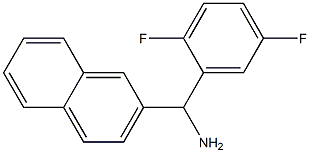 (2,5-difluorophenyl)(naphthalen-2-yl)methanamine Struktur