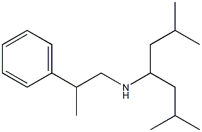 (2,6-dimethylheptan-4-yl)(2-phenylpropyl)amine Struktur