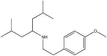 (2,6-dimethylheptan-4-yl)[2-(4-methoxyphenyl)ethyl]amine Struktur