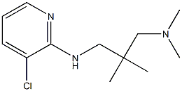 (2-{[(3-chloropyridin-2-yl)amino]methyl}-2-methylpropyl)dimethylamine Struktur