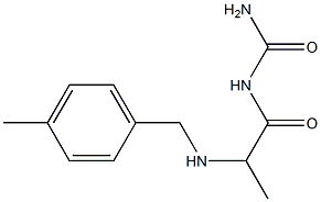 (2-{[(4-methylphenyl)methyl]amino}propanoyl)urea Struktur