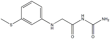 (2-{[3-(methylsulfanyl)phenyl]amino}acetyl)urea Struktur