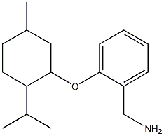 (2-{[5-methyl-2-(propan-2-yl)cyclohexyl]oxy}phenyl)methanamine Struktur