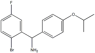 (2-bromo-5-fluorophenyl)[4-(propan-2-yloxy)phenyl]methanamine Struktur