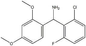 (2-chloro-6-fluorophenyl)(2,4-dimethoxyphenyl)methanamine Struktur