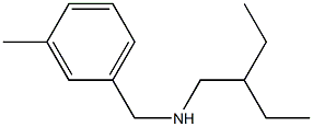 (2-ethylbutyl)[(3-methylphenyl)methyl]amine Struktur