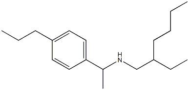 (2-ethylhexyl)[1-(4-propylphenyl)ethyl]amine Struktur