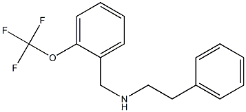 (2-phenylethyl)({[2-(trifluoromethoxy)phenyl]methyl})amine Struktur