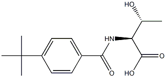 (2S,3R)-2-[(4-tert-butylbenzoyl)amino]-3-hydroxybutanoic acid Struktur