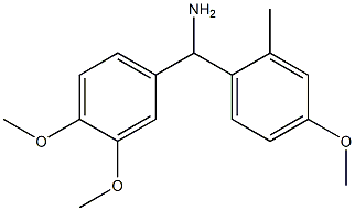 (3,4-dimethoxyphenyl)(4-methoxy-2-methylphenyl)methanamine Struktur