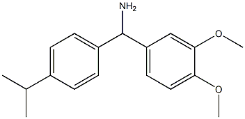 (3,4-dimethoxyphenyl)[4-(propan-2-yl)phenyl]methanamine Struktur