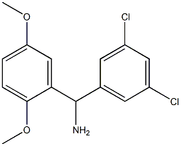 (3,5-dichlorophenyl)(2,5-dimethoxyphenyl)methanamine Struktur