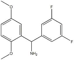 (3,5-difluorophenyl)(2,5-dimethoxyphenyl)methanamine Struktur