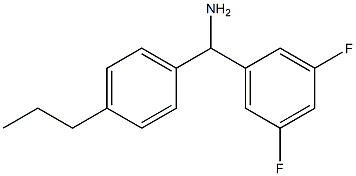 (3,5-difluorophenyl)(4-propylphenyl)methanamine Struktur