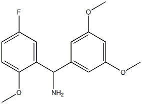 (3,5-dimethoxyphenyl)(5-fluoro-2-methoxyphenyl)methanamine Struktur