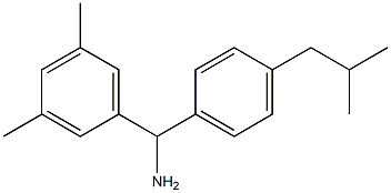 (3,5-dimethylphenyl)[4-(2-methylpropyl)phenyl]methanamine Struktur