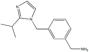 (3-{[2-(propan-2-yl)-1H-imidazol-1-yl]methyl}phenyl)methanamine Struktur