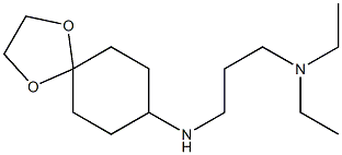 (3-{1,4-dioxaspiro[4.5]decan-8-ylamino}propyl)diethylamine Struktur