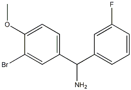 (3-bromo-4-methoxyphenyl)(3-fluorophenyl)methanamine Struktur