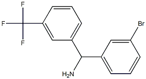 (3-bromophenyl)[3-(trifluoromethyl)phenyl]methanamine Struktur