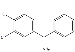 (3-chloro-4-methoxyphenyl)(3-iodophenyl)methanamine Struktur