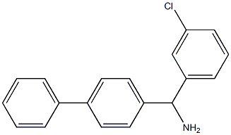 (3-chlorophenyl)(4-phenylphenyl)methanamine Struktur