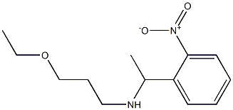 (3-ethoxypropyl)[1-(2-nitrophenyl)ethyl]amine Struktur