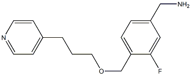 (3-fluoro-4-{[3-(pyridin-4-yl)propoxy]methyl}phenyl)methanamine Struktur