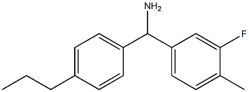 (3-fluoro-4-methylphenyl)(4-propylphenyl)methanamine Struktur